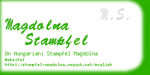 magdolna stampfel business card